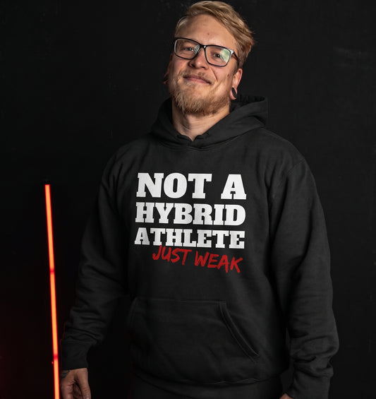 Not a Hybrid Athlete - Organic Hoodie am Model