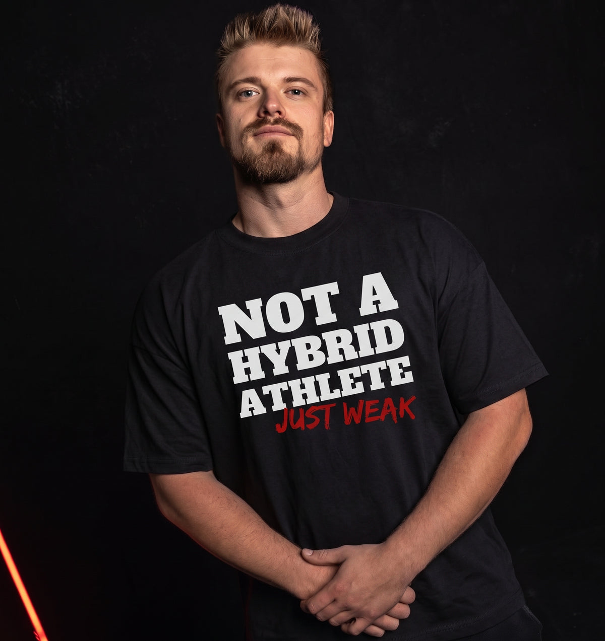 Not A Hybrid Athlete - Organic Oversize Shirt am Model