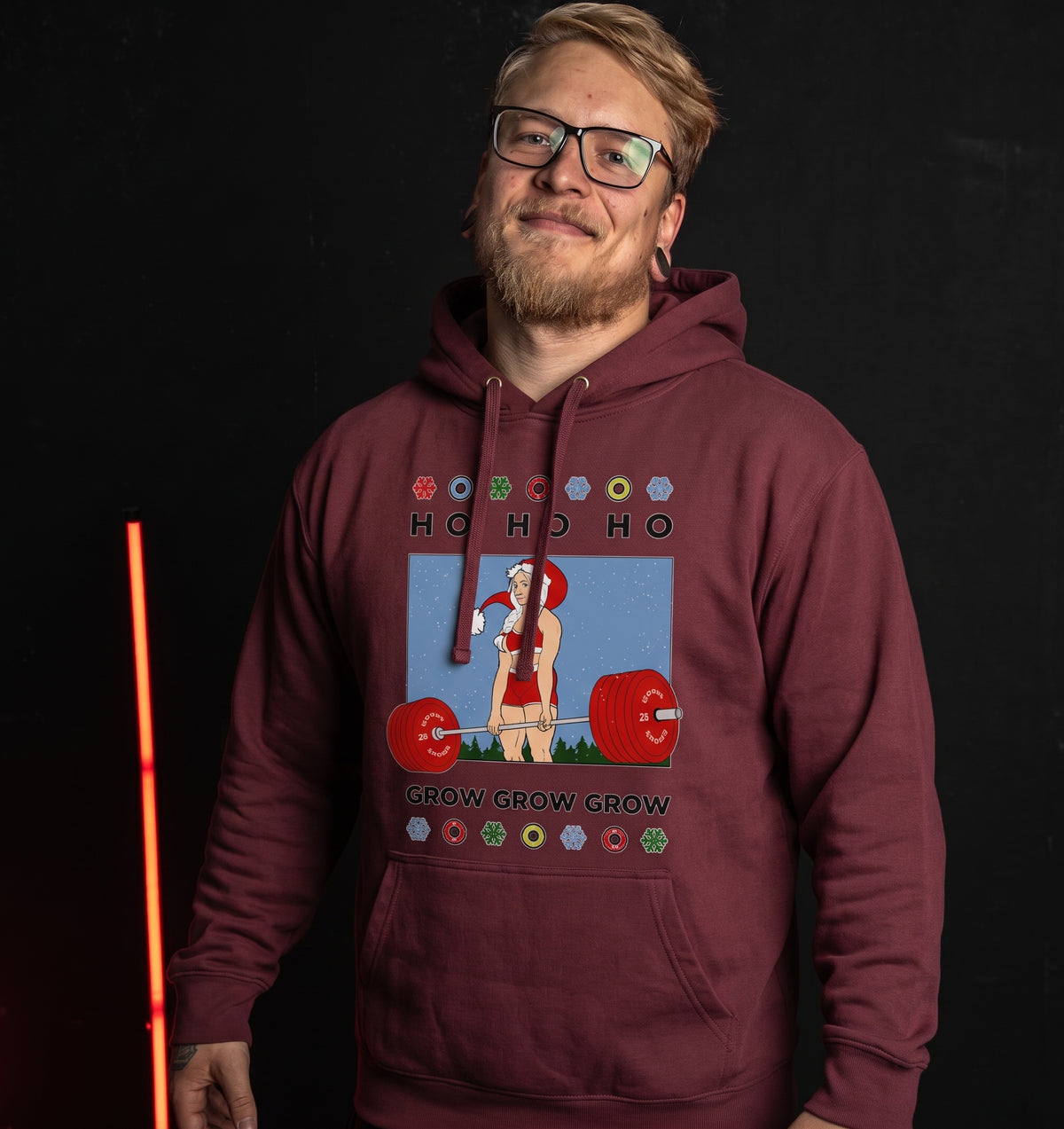 Wheynachtsfrau - Organic Hoodie am Model