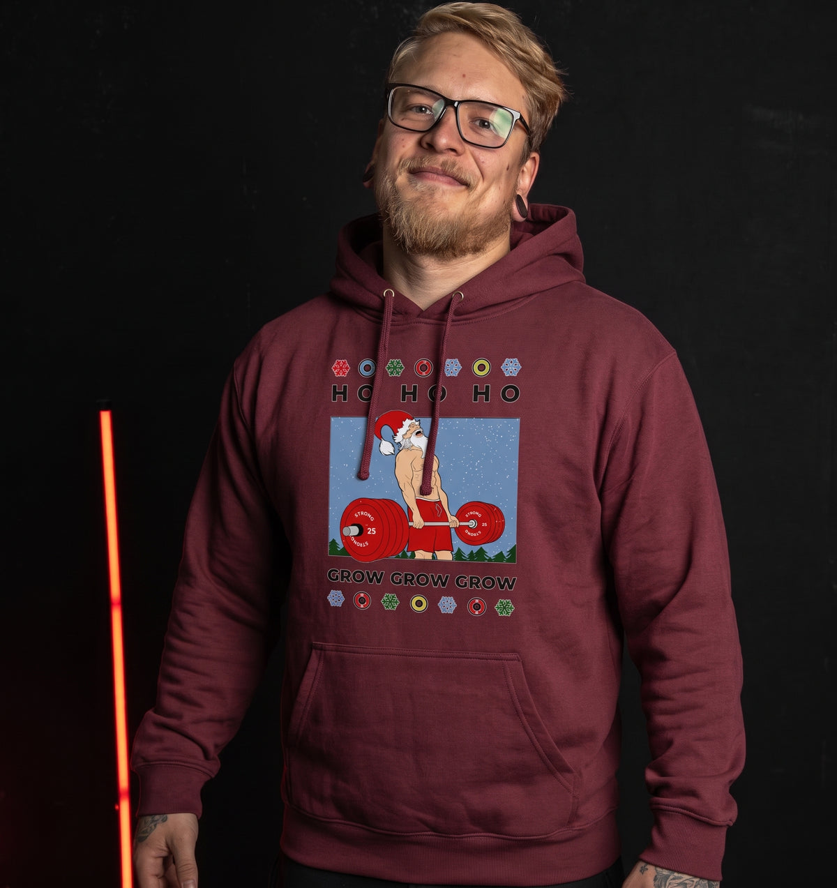 Wheynachtsmann - Organic Hoodie am Model
